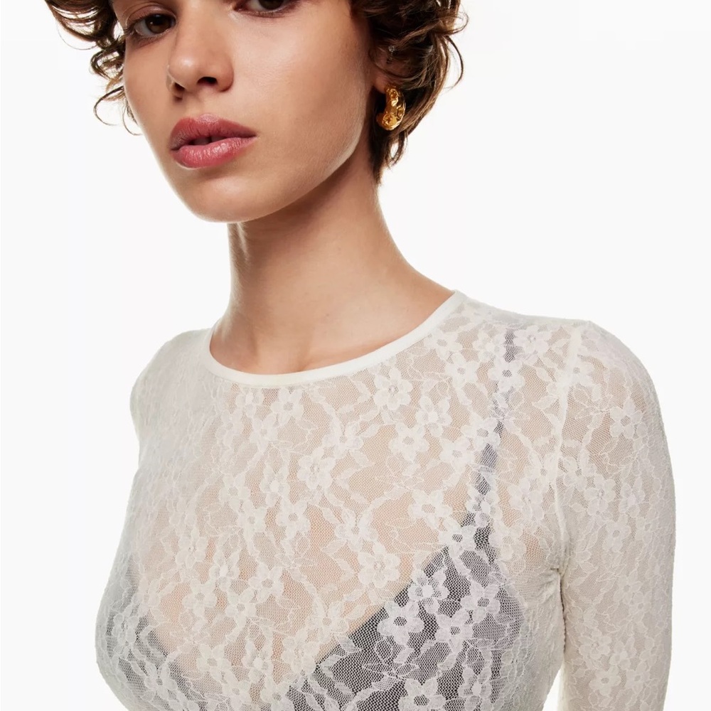 Wilfred - Cream Lace Long Sleeve - S
